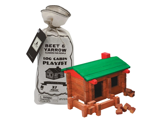 Beet & Yarrow x Roy Toy Log Cabin Play Set