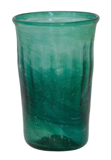 12 oz Hand Blown Drinking Glass