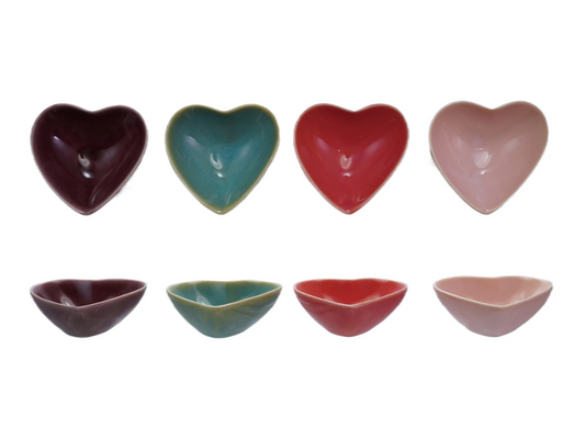 Stoneware Heart Dish